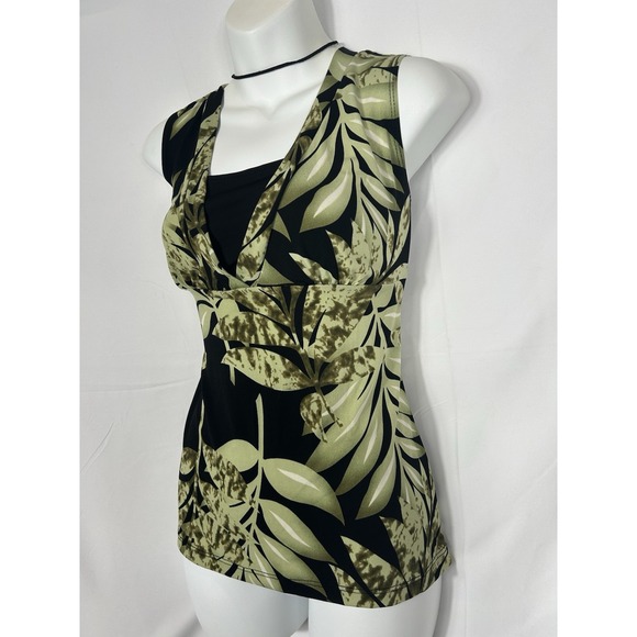 Vintage USA Deadstock Y2K Babydoll Top Size M Green Boho Fairy Grunge Whimsigoth - Picture 7 of 14